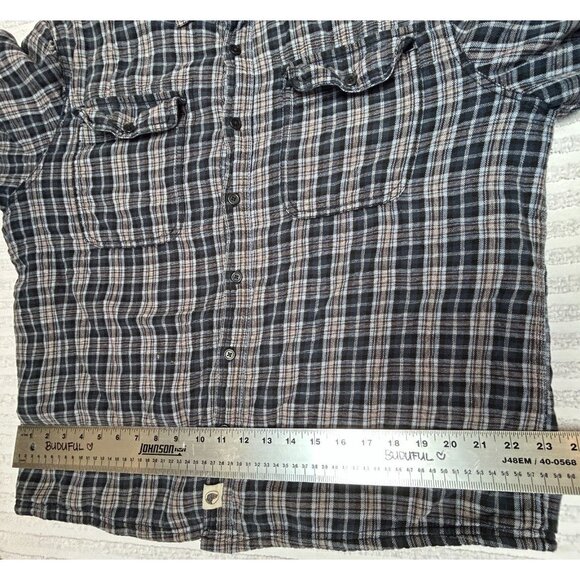Boston Traders Men XL Flannel Shirt Jacket Button Front Plaid Multicolor Casual - Picture 6 of 9